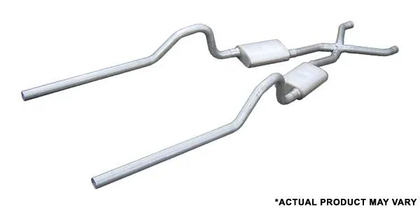 Crossmember Back w_X-Pipe Exhaust System 66-74 Mopar B-Body